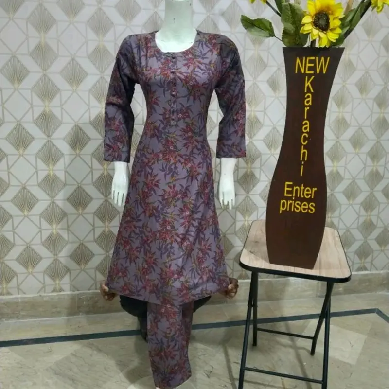 different colours available in 2 piece printed dhanak suit 1