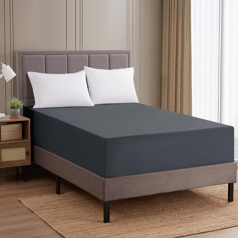 Extra Deep Premium Quality Microfiber Fitted Bed Sheets - Available in 25cm & 40cm Deep Options, Ultra Soft, Wrinkle-Free & Elastic