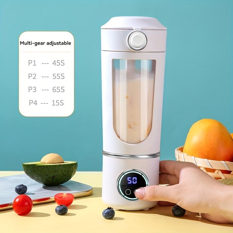 Portable Juicer Cup with Detachable Blender and Cup Cover, Super Large Capacity 25 Ounces (about 700ml), 4-speed Adjustment, High-speed Ice Crushing Portable Slush Blender, Small Personal Blender, with 12 Blades, Suitable for Travel, Sports 7