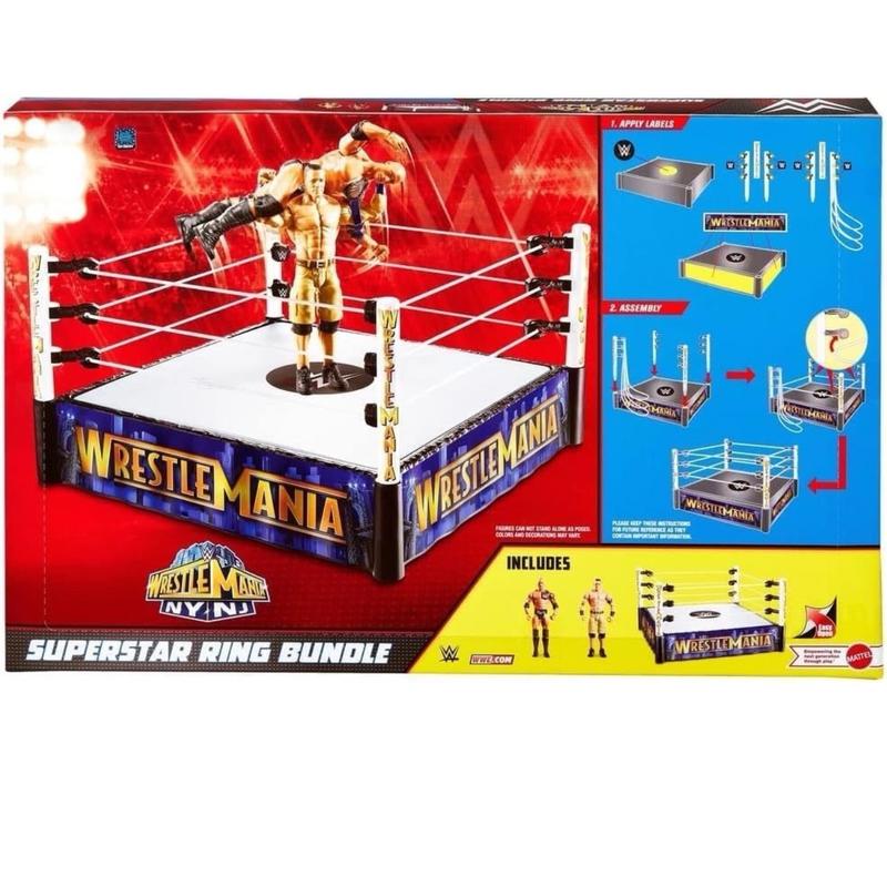 Superstar Ring & Figures Playset - Rock vs John Cena 1
