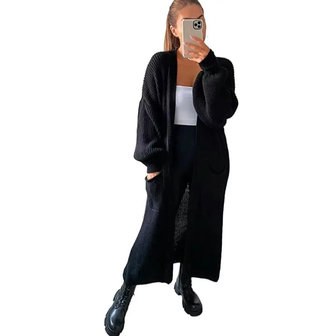 Knitwear Balloons sleeve cardigans trendy cardigans on sale now.