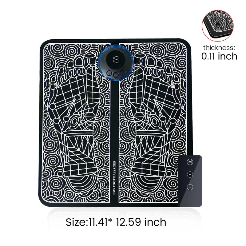 EMS Foot Massager Mat -Foot Massager Padforwith 8 Modes,19 Levels [Christimas gift],mother's day#springtok 8