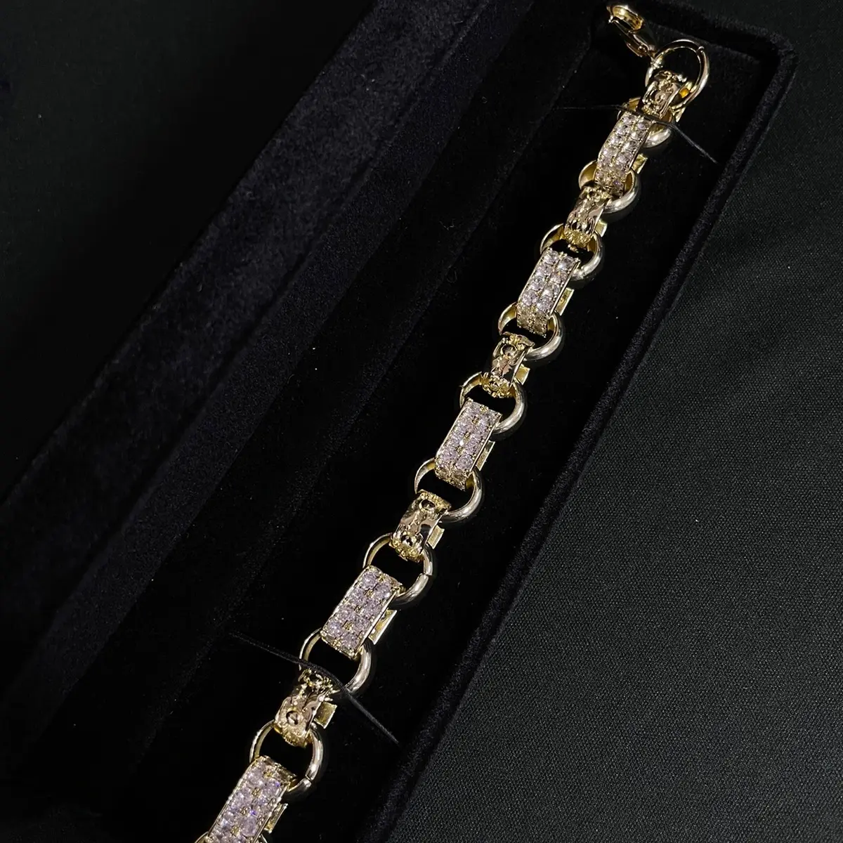 XXL Heavy Quality Gold Plated Gypsy Link Belcher Bracelet - 15mm