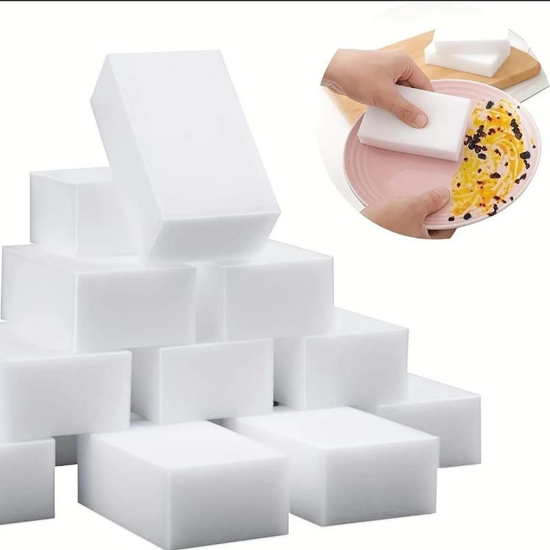 Pack of 30 Magic Cleaning Melamine Sponge, Magic Eraser Sponges, Foam Cleaning Pad - Eraser Sponge for All Surface – Bathroom, Kitchen, Floor, Baseboard, Wall Cleaner (Chemical Free) 1