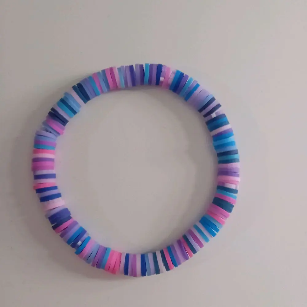 Galaxy Clay Bead Bracelet for Women - Handmade Fashion Accessory