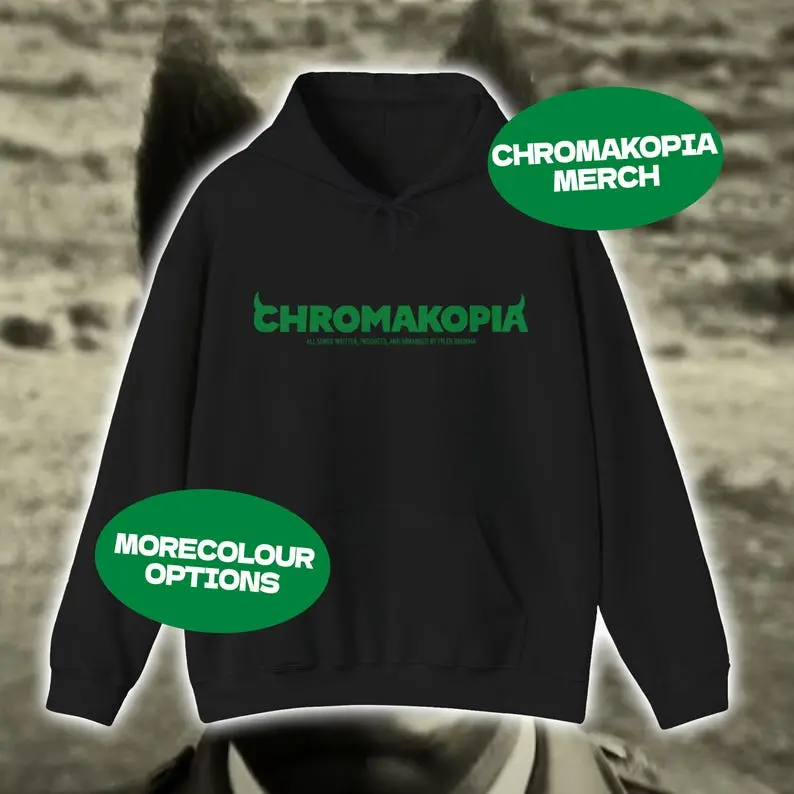 Chromakopia Logo Tyler the Creator Hoodie | Chromakopia Album Y2K Rave Tee Party Girl Music Merch Outfit Tyler the Creator Merch FLOGNAW