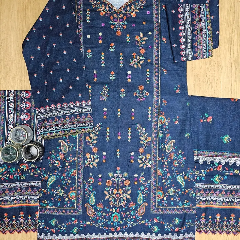 Bin saeed Embroidered Khaddar Collection With Embroidereddupatta (Small Medium Large XL XXL) 7