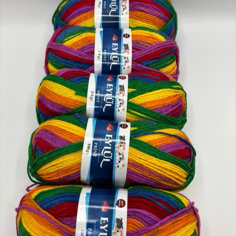 Eylul knitting crochet yarn 5x100g balls 5