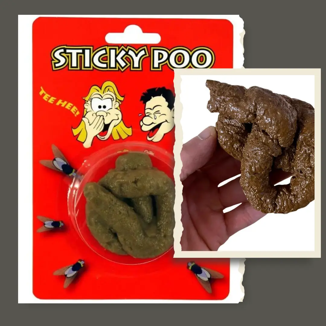 Soft & Sticky Realistic Fake Dog Poo Prank Joke Fun Novelty Toy for Kids and Adults