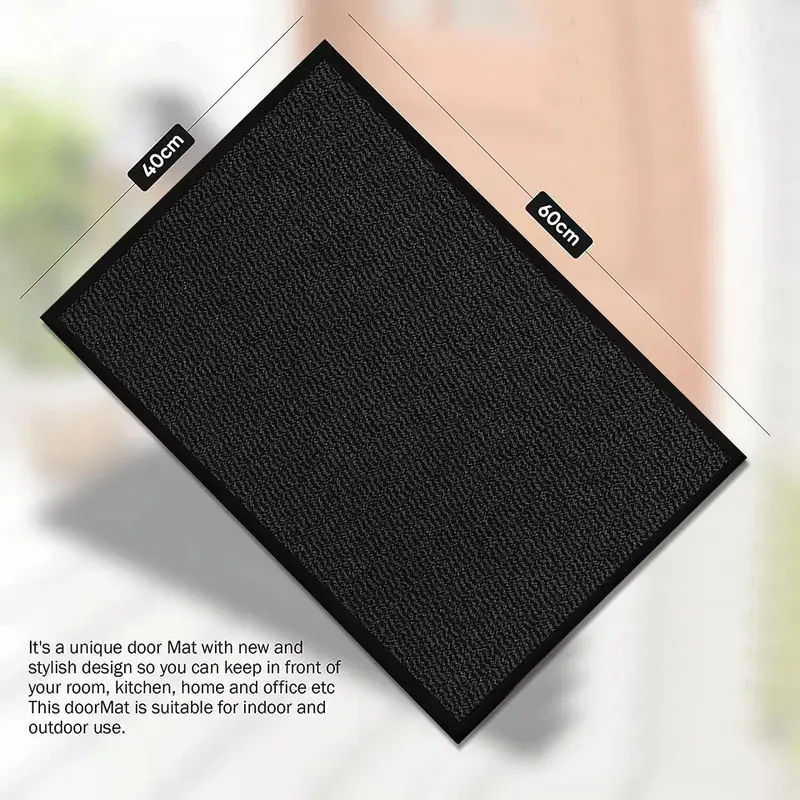 Heavy Duty Rubber Barrier Mat Non Slip Hall Hallway Kitchen Runner Rug Door   safety  mat entryway  mat 4