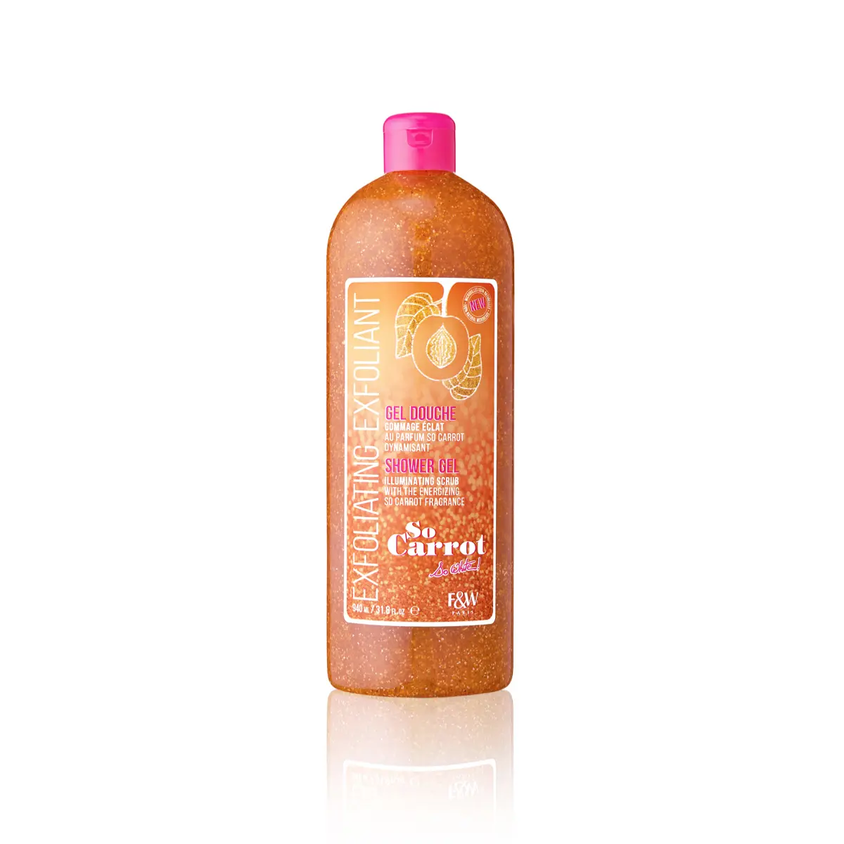 PARIS F & W SO CARROT SO WHITE -SHOWER GEL -940ML /31.8OZ Daily Body Care ( Fair & White)