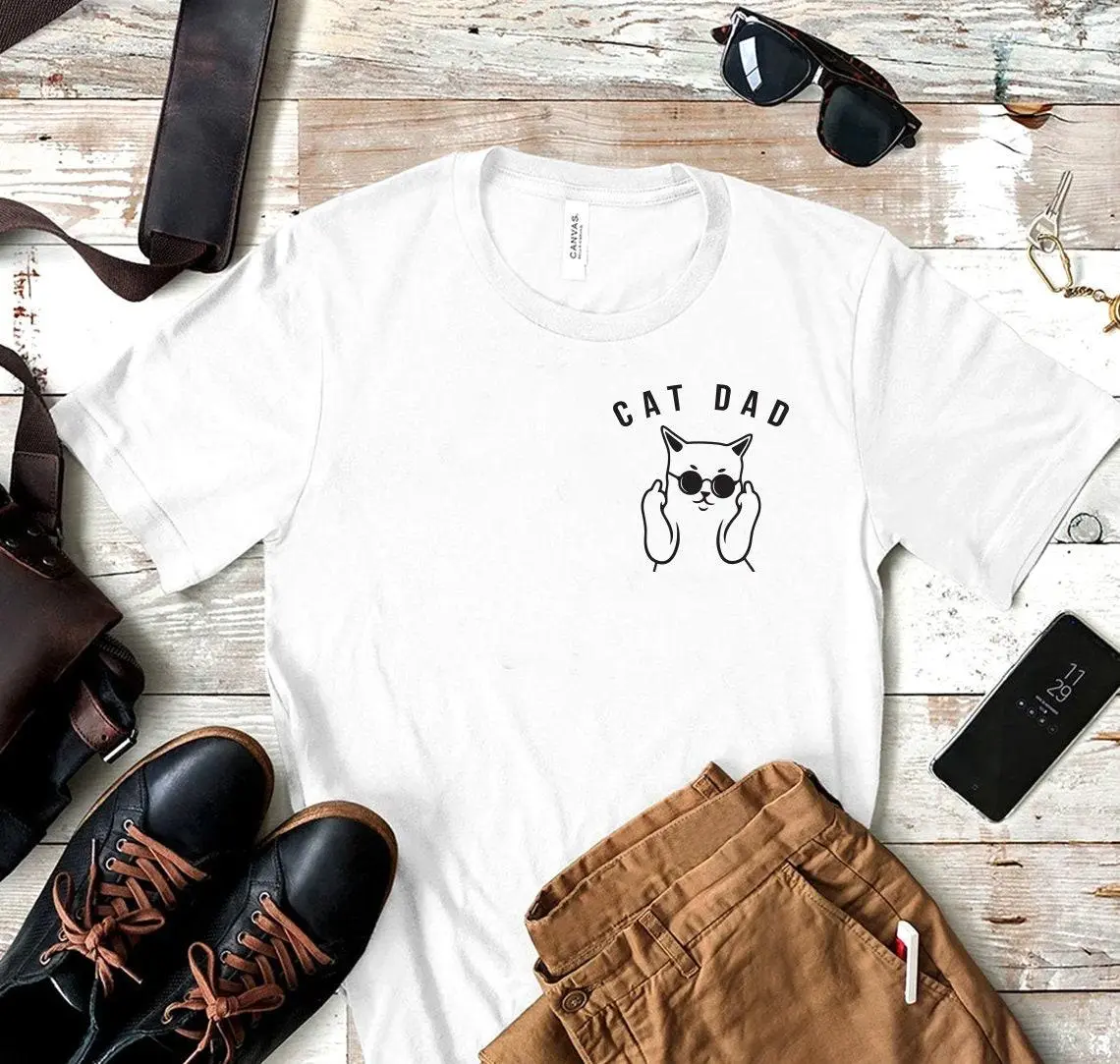 Cat Dad T-Shirt, Cat Lover Shirt, Funny Cat Tee, Cat Father, Cat Dad, Cat Daddy Shirt, Animal Lover Gift, Gift from the Cat, Cat Dad Gift