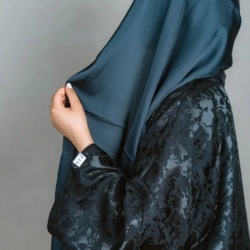 ard Black soiree abaya - Modest Open Abaya 3