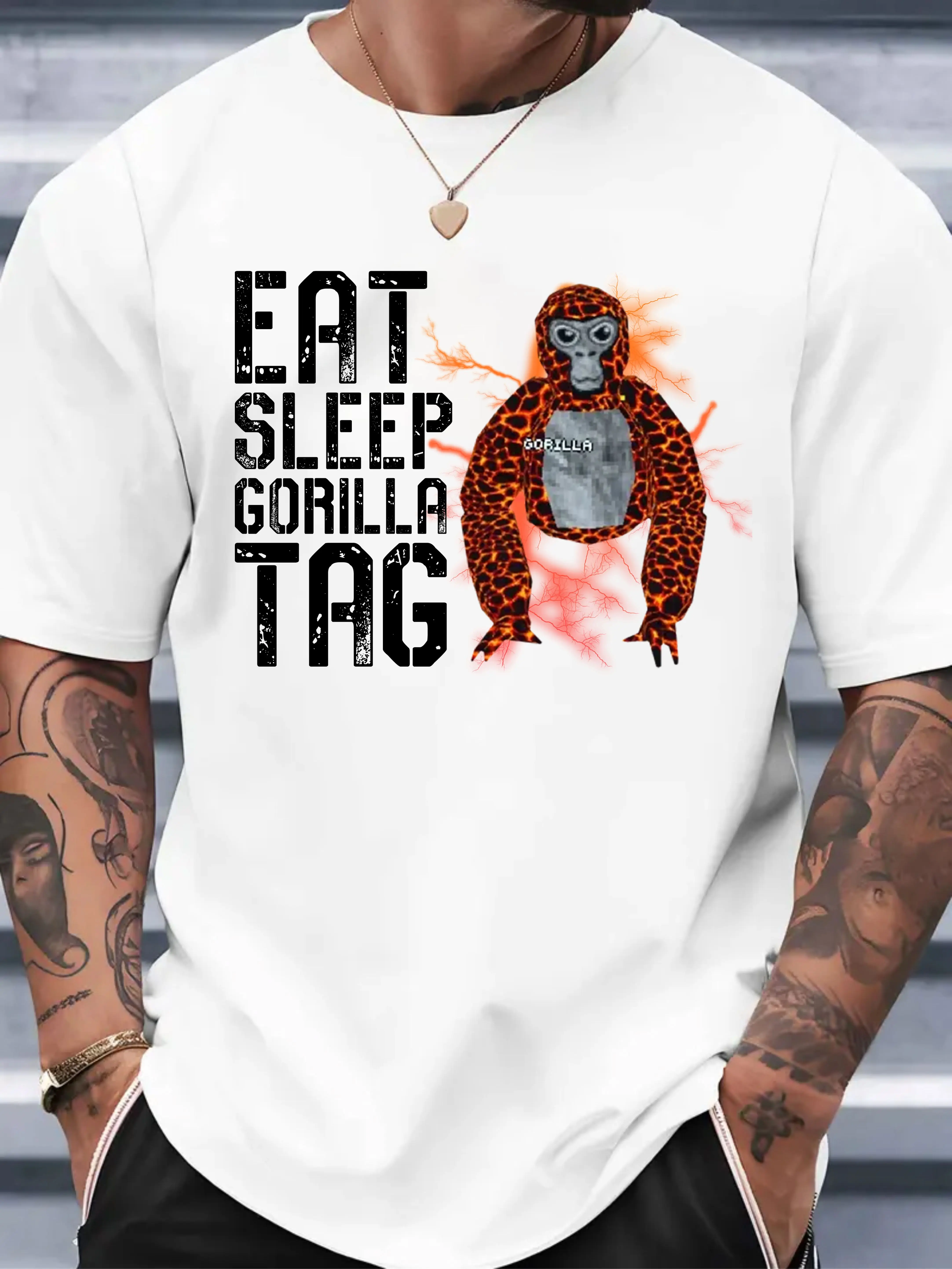 Eat Sleep Gorilla Tag Tshirt, Kids Video Game tshirt, Child Birthday tshirt, Gaming t-shirt, gift for gamer kids, Retro unisex gift tee top