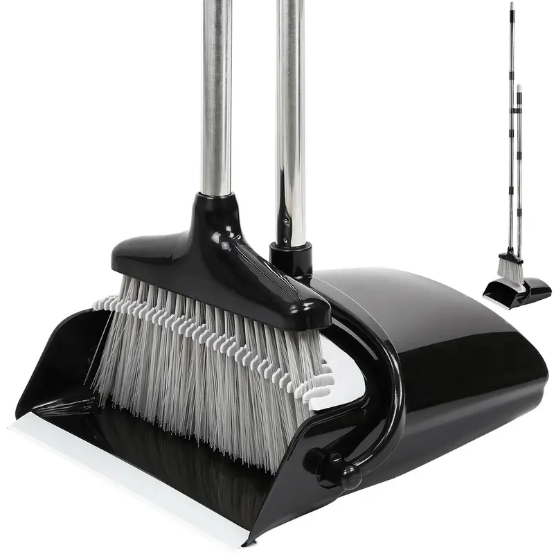 Strong Metal Handle Dustpan and Brush Set for Home Cleaning 1