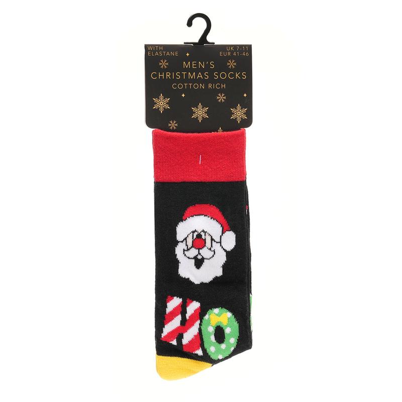 RJM Cotton Rich 1 Pair Christmas Socks Gift Present Stocking Filler Xmas Novelty 3