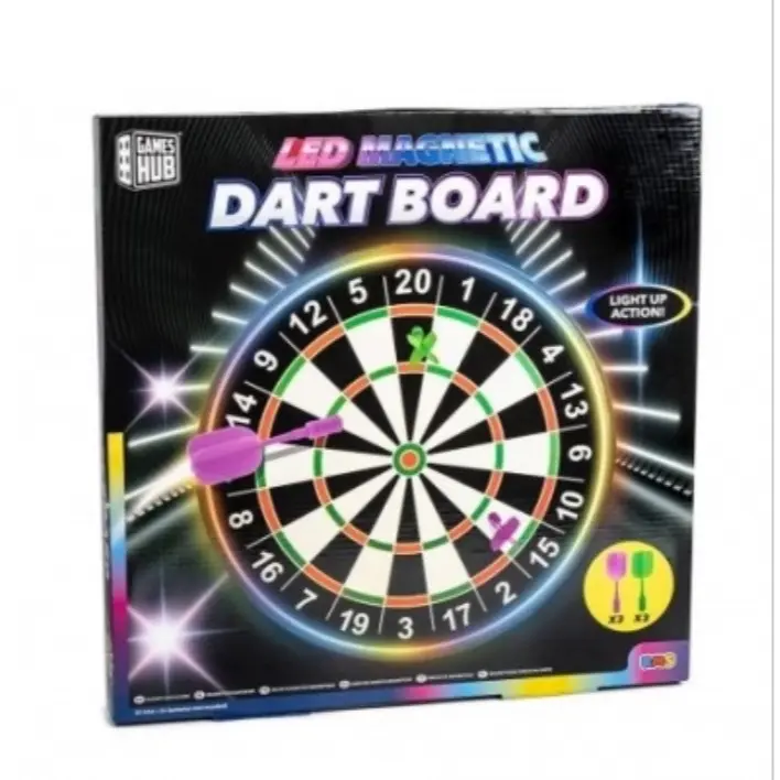 LED DART BOARD WITH MAGNETIC DARTS