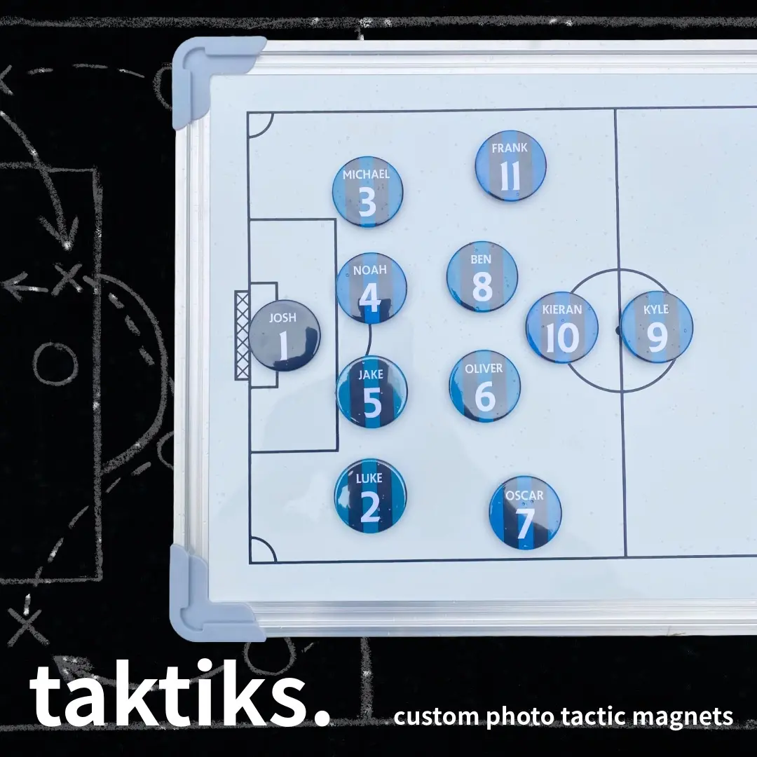 taktiks- football tactics board 37mm custom kit magnets - various pack sizes