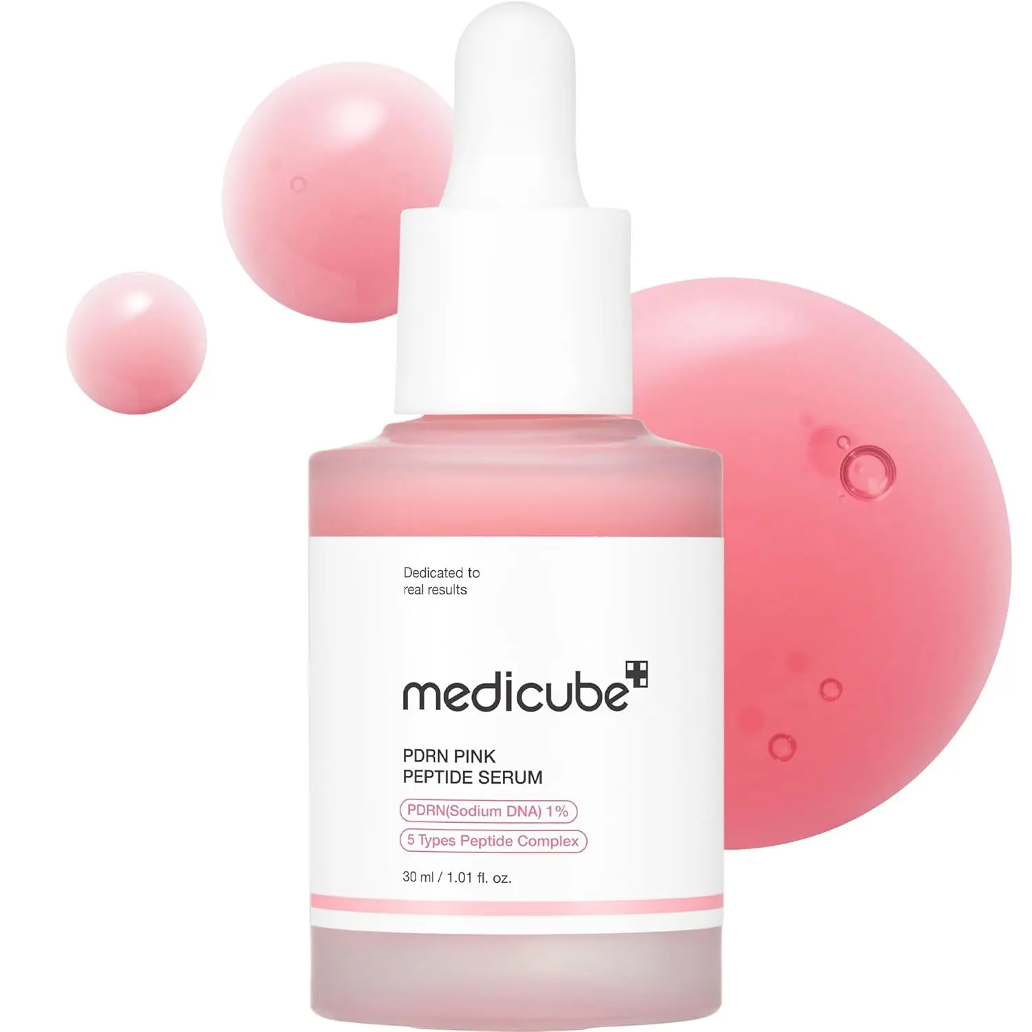 medicube Salmon DNA PDRN Pink Peptide Serum, Pink Glow Serum, Peptides, Niacinamide, Hydrating & Moisturizing & Firming, Uneven Skin Tone, Korean Skincare | 1.01 fl oz (1.01 fl oz, Salmon DNA PDRN) Comfort Hydrate