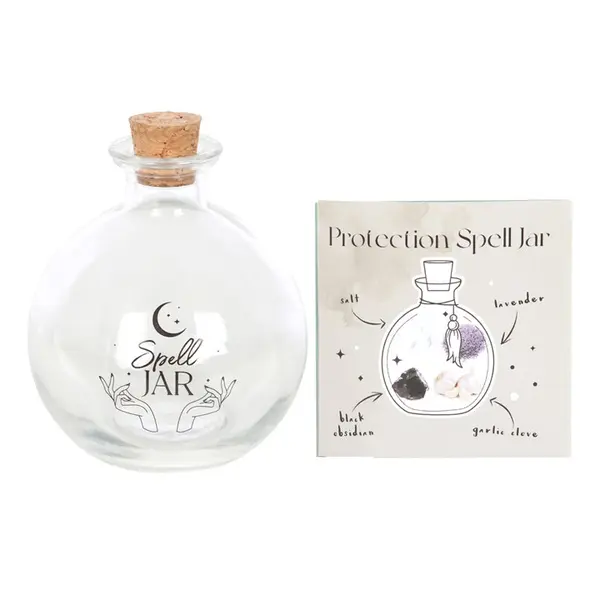 10cm Glass Spell Jar with Recipe Booklet Gift Bottles