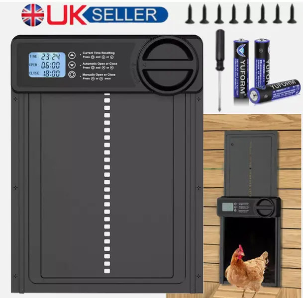 Automatic Chicken Coop Door Opener With Timer IP45 Waterproof Auto Chicken Door