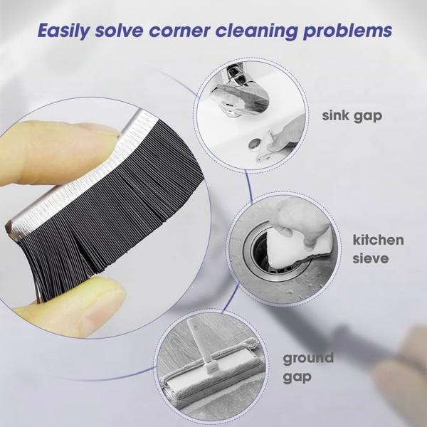 Product Introduction of Gap Cleaning Brush, 3 Counts Household Cleaning Product, Tile Gap Cleaning Brush, Stiff Bristle Handheld Groove Cleaning Brush with Long Handle, Cleaning Tool for Kitchen Bathroom, Easter Day Gifts 9