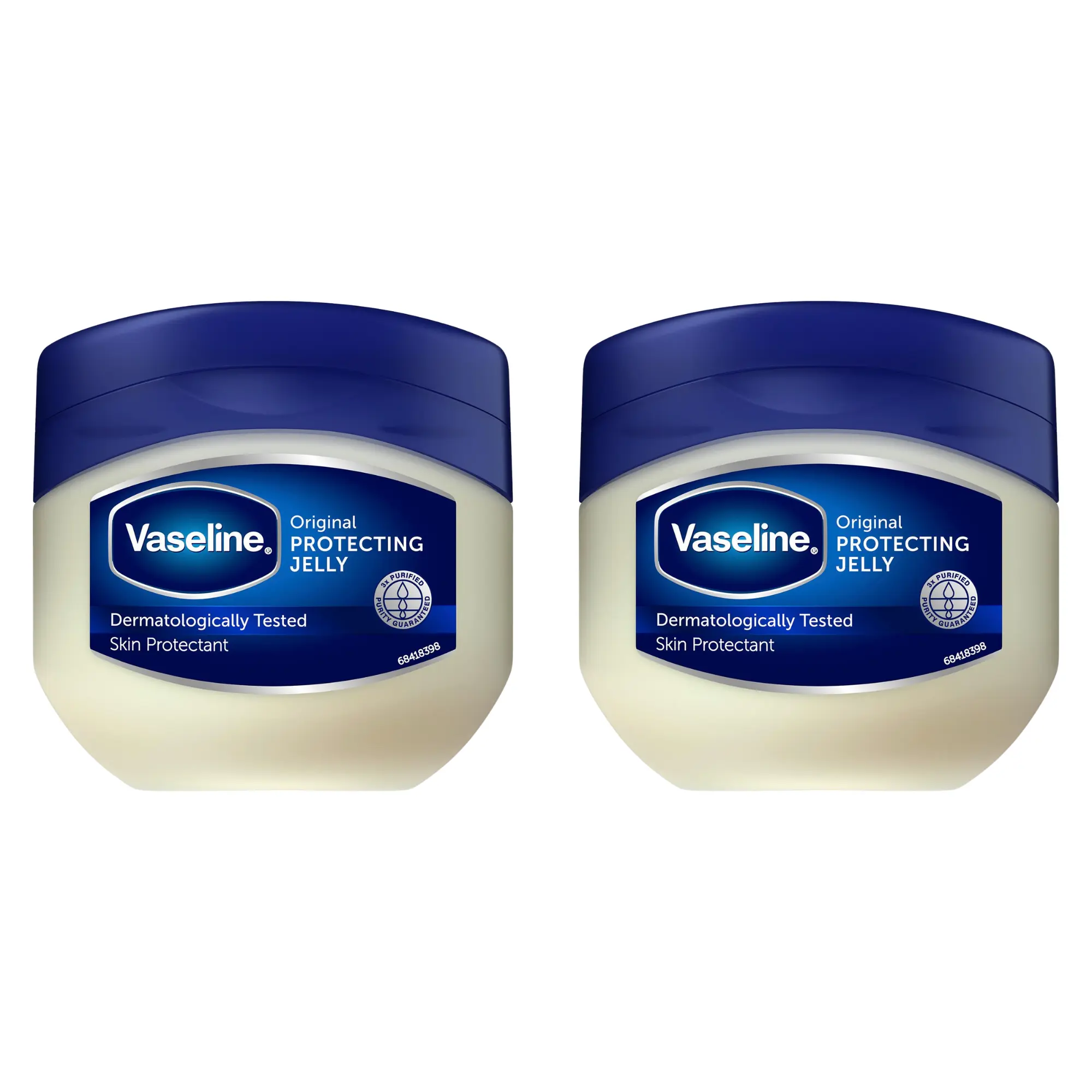 2 x 250ml Vaseline Jelly , Vaseline Original Petroleum Jelly 250ml (Pack of 2) – Gentle Moisturizer for Dry, Cracked Skin & Eczema Relief