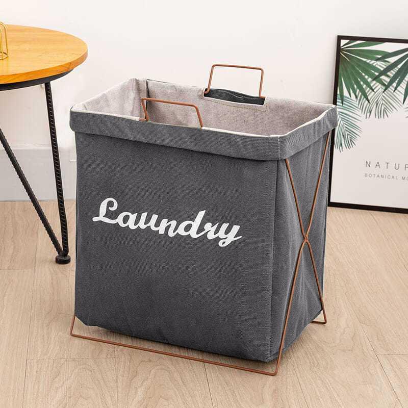 AceHome Waterproof Foldable Laundry Storage Basket foldable with handle 2