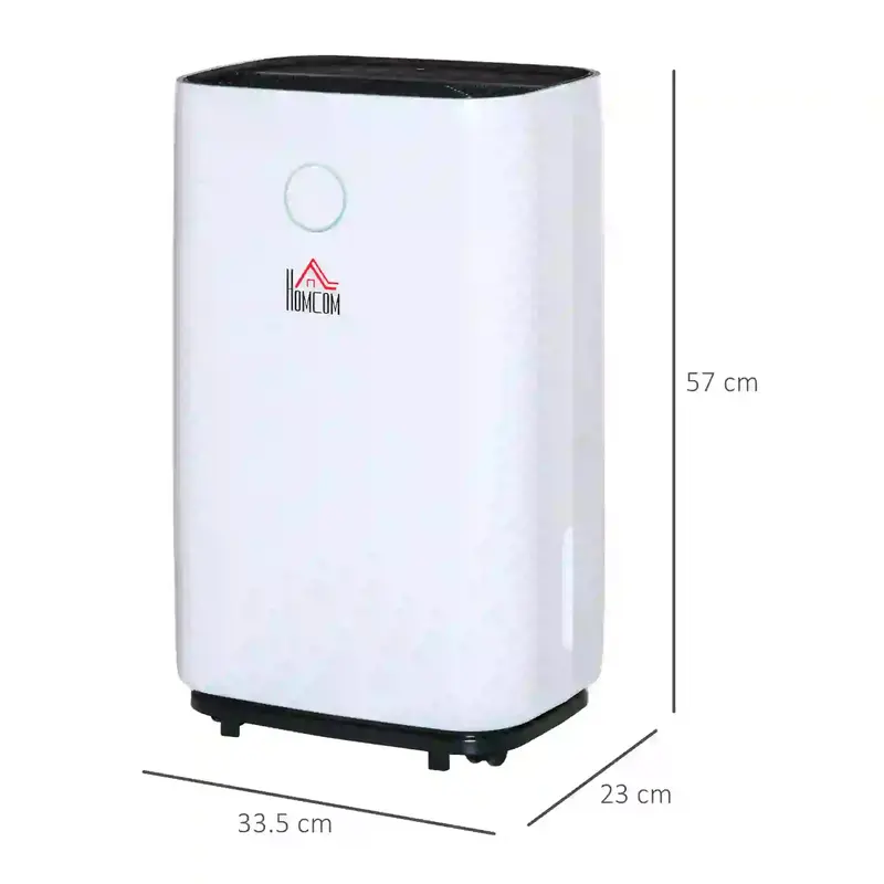 20L/Day Portable Dehumidifier for Home, with LED Screen, Sleep Mode, 24H Timer, Electric Air Dehumidifier for Damp Laundry Bedroom Basement 1