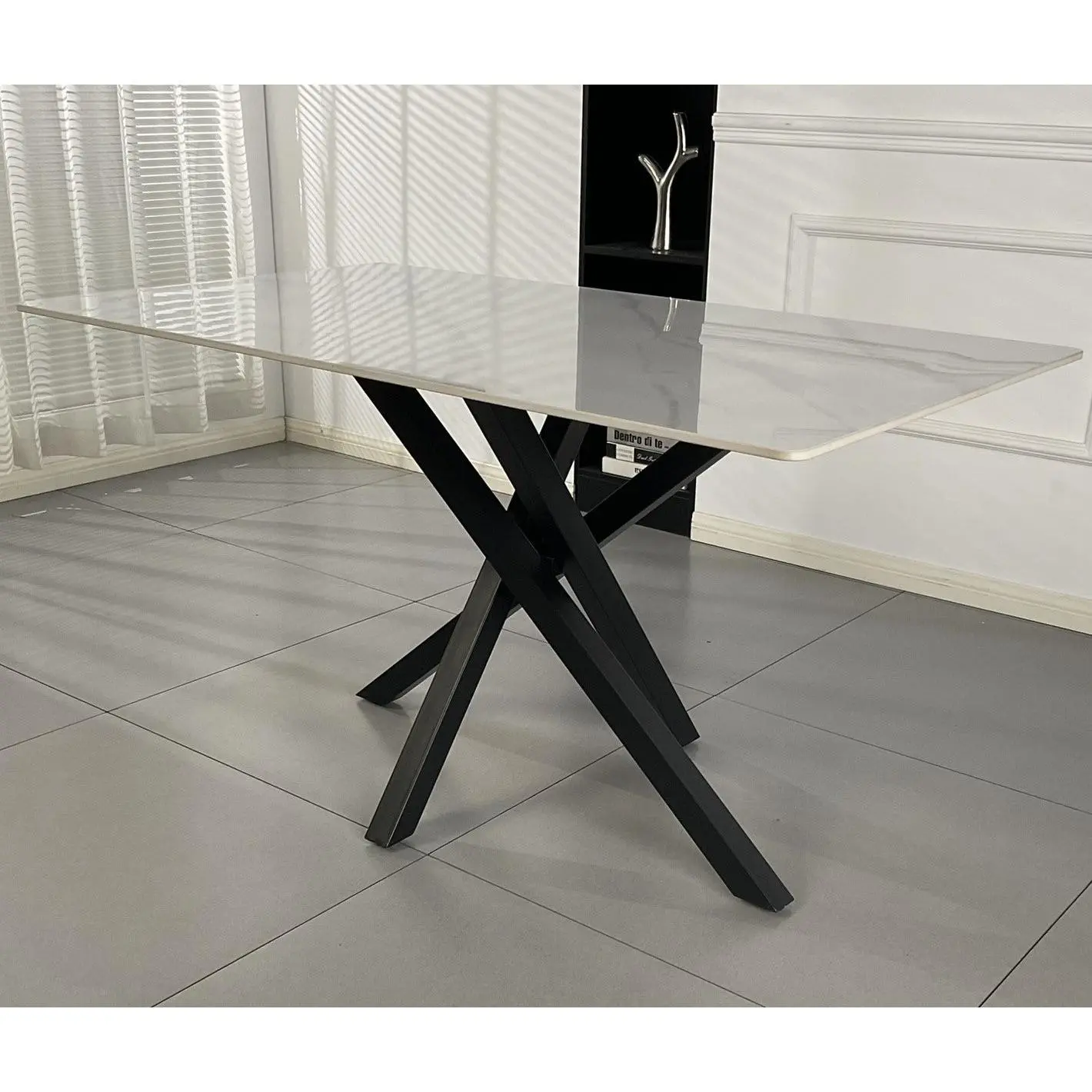 Joshua Ceramic Table White