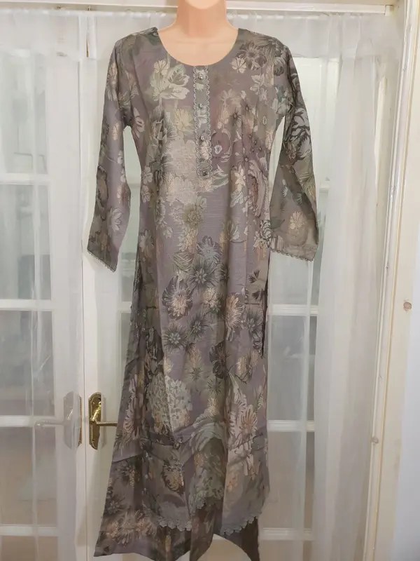 Pakistani ladies Ready-made Suit shalwar kameez 2Pcs Winter Khadar Indian Party Womenswear Asian Clothing Comfort 8