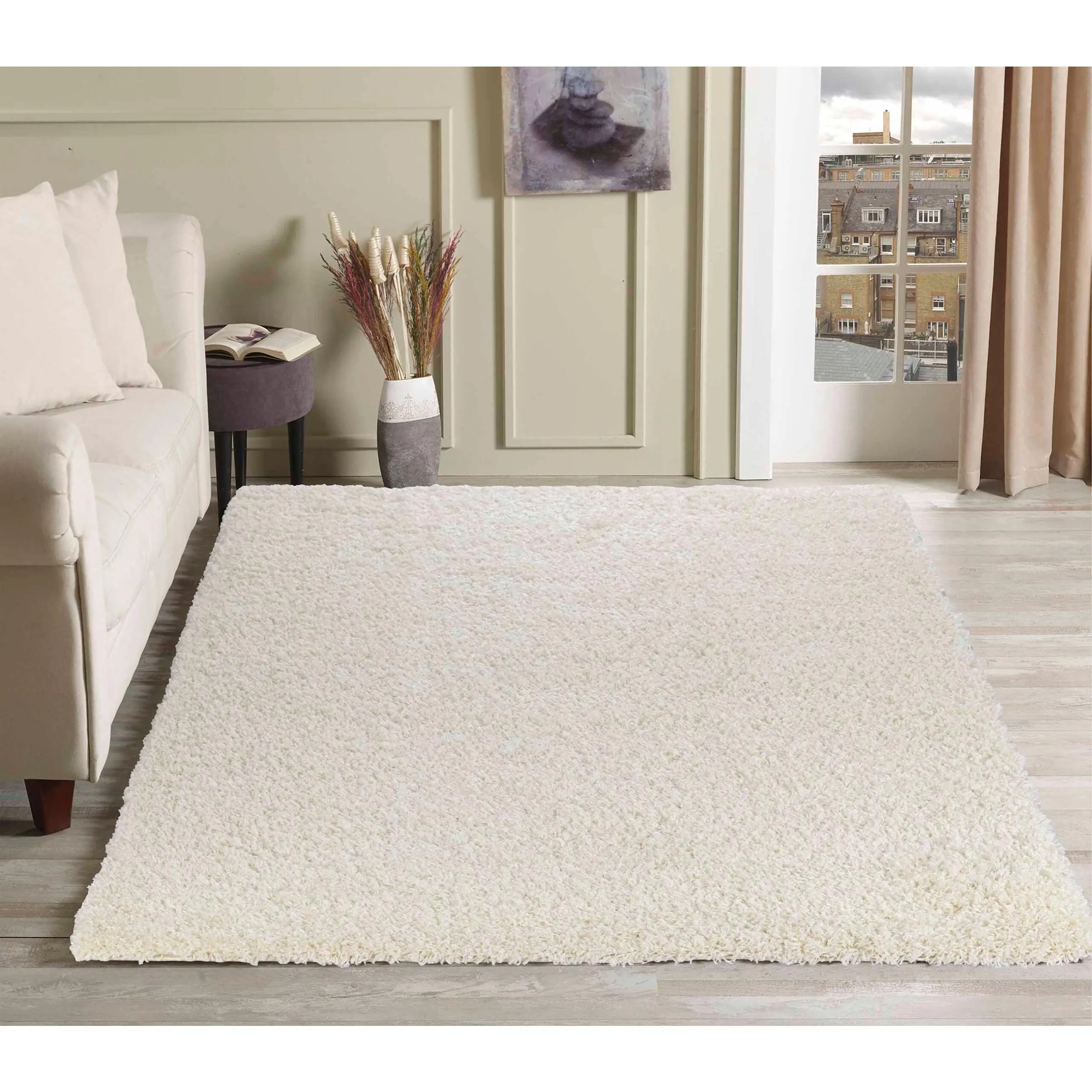 Oxford Shaggy Rug - Ivory