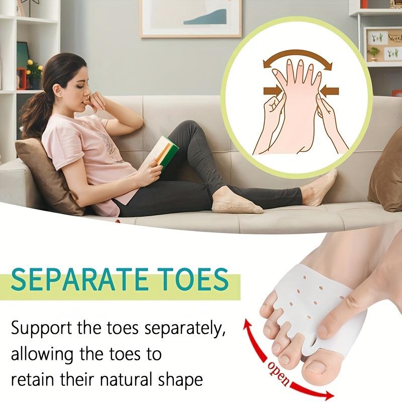 Product Introduction of Silicone Gel Toe Separator Pads, 2pcs Set with Honeycomb Breathable Design, Universal Foot Care Toe Spacers for Men and Women, Comfortable and Durable, Latex-Free, Washable and Reusable 3