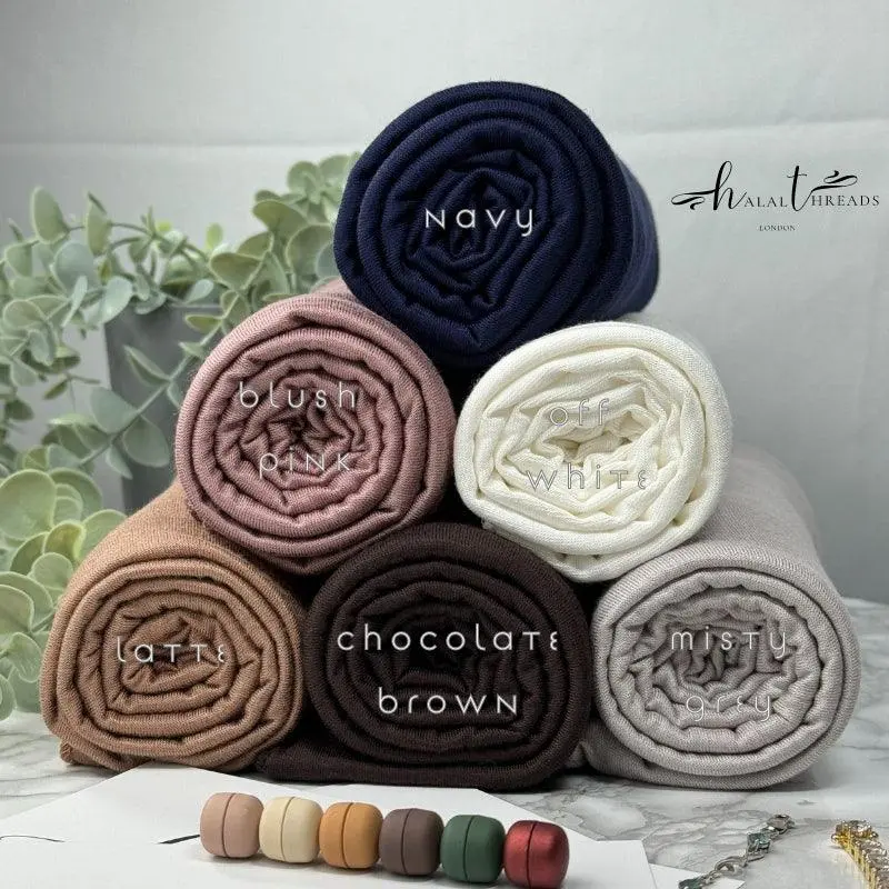 Premium Emirati Jersey Hijab Scarf in Over 20 Colours - Made in Dubai 2