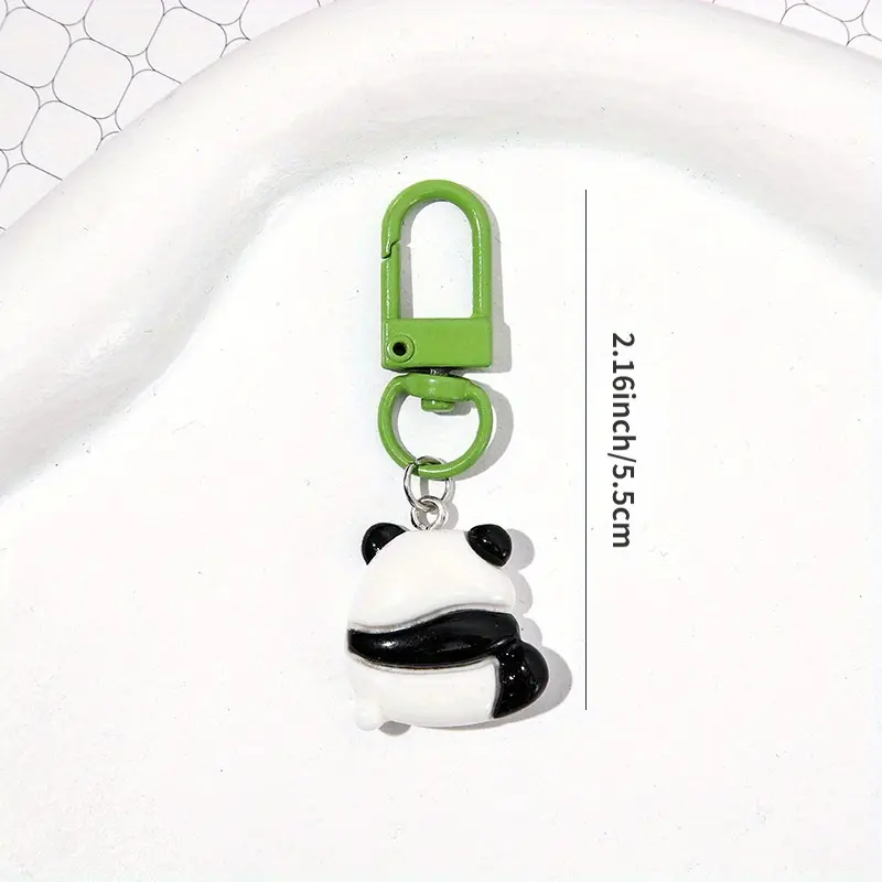 Product Introduction of (Giveaway) 1pcs Cute Cartoon Panda Keychains, Aluminum Alloy Uncharged Key Ring Charms for Backpacks, Bags, Perfect Gift for Family and Friends 5