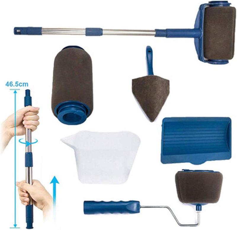 Painting Roller Brush Set Wall Decorate Painting Roller Brush Set Paint Runner Pro Brush Kit Multifunctional House Paint Rollers 0