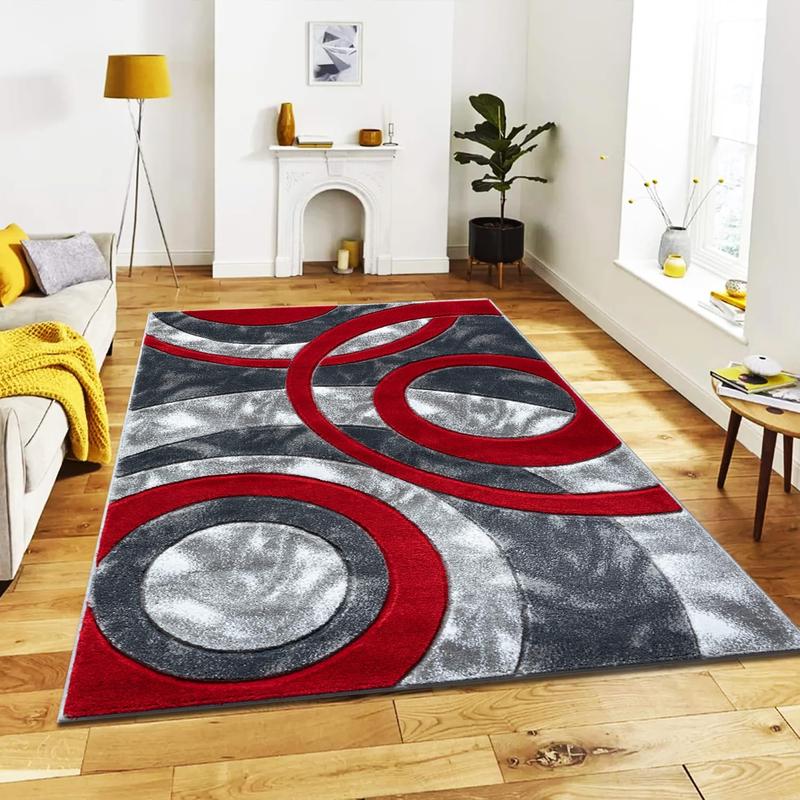 Modern Living Room Large Soft Fluffy Non Shed Anti Slip Dense Pile Modern Design Heavy Area Rug Carpet Mat for Bedroom 6