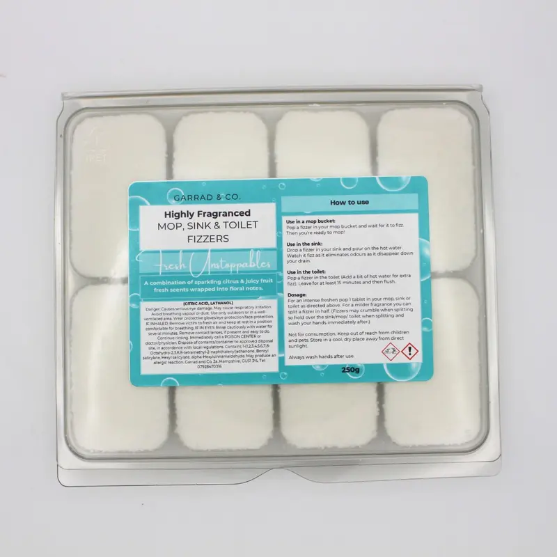Mop, Sink and Toilet Fizzers - Quick and Easy Way to Eliminate Household Odours homefragrance   Chocolate Castle Bath Aroma Scent 2