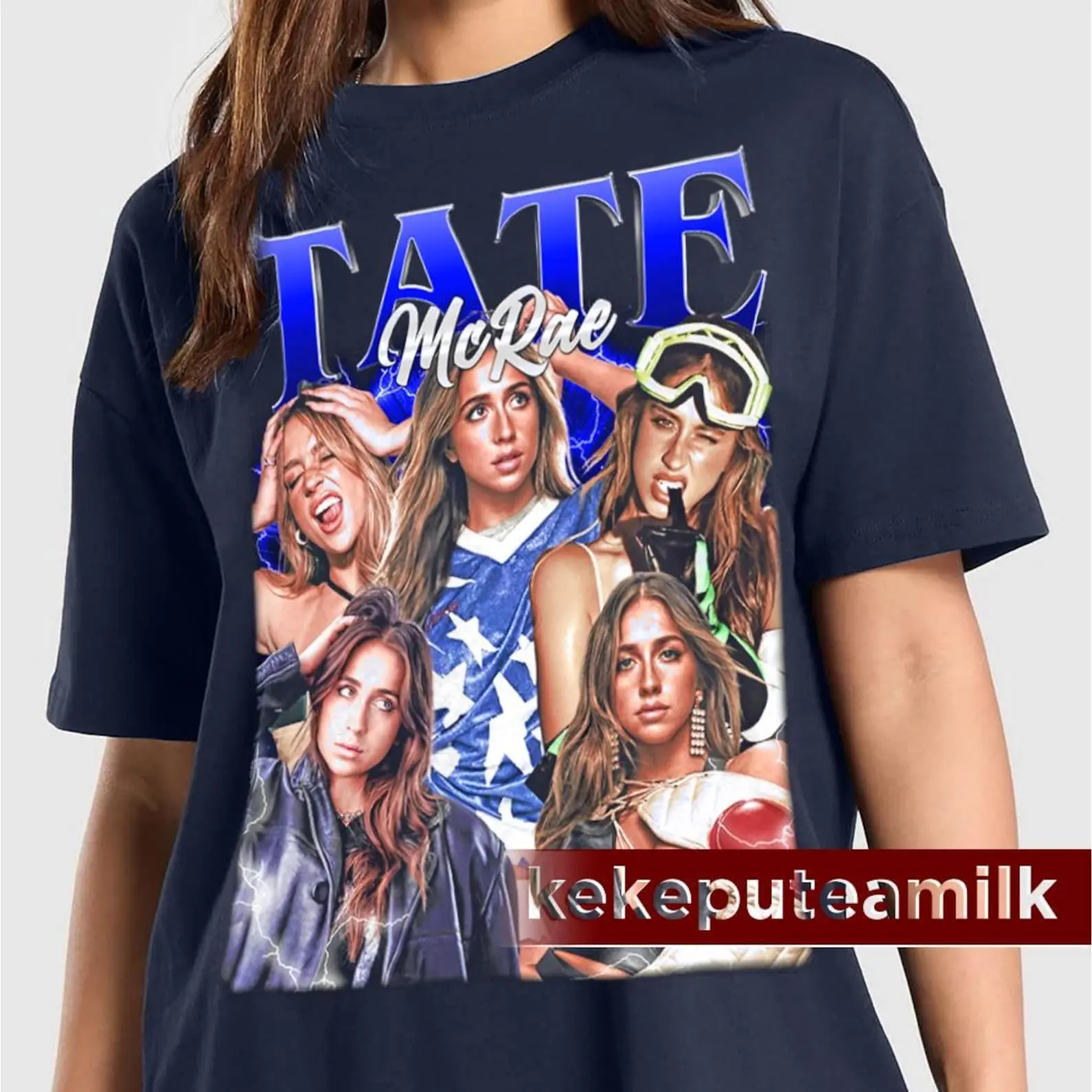 Limited Tate Mcrae Unisex Softstyle T-shirt, Tate Mcrae Vintage 90s Poster Graphic Tee