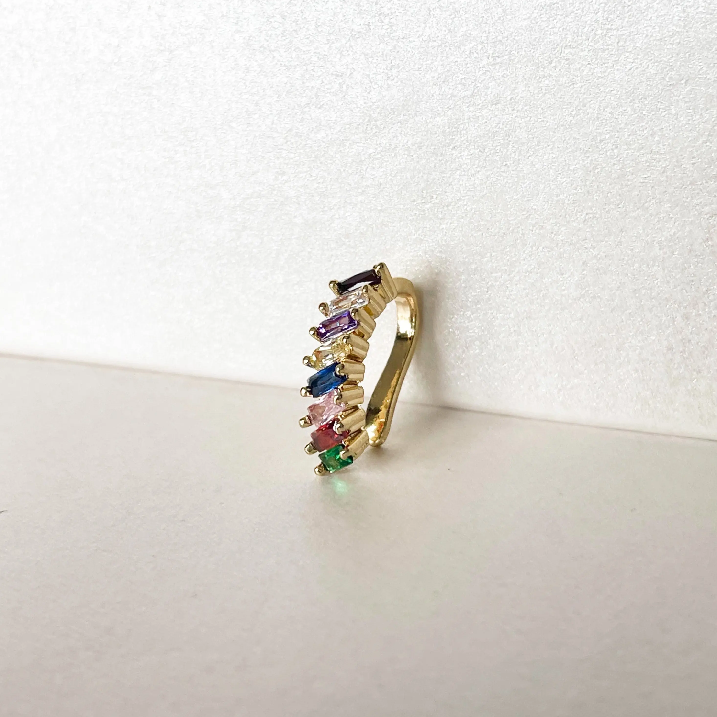 Melodie Gold Multi Jewelled Ear Cuff