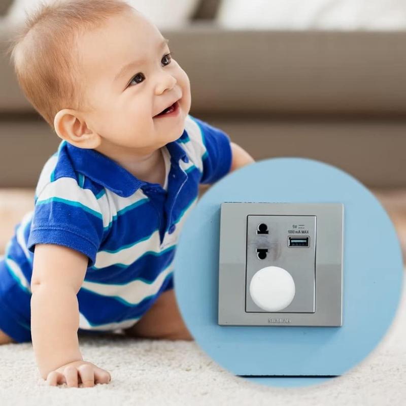 22 Pack White Baby Home Safety Outlet Covers - Child Proof Plug Socket Protectors Guards Caps 1