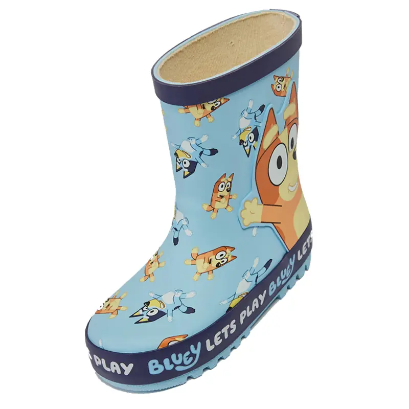 Bluey Kids Wellies - Childrens Rubber Wellington Boots (Sizes 6-12) Boys & Girls Unisex 4