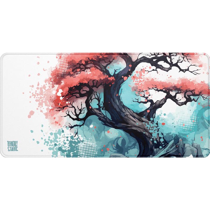 Bonsai Splatter Large 900 x 400mm - water resistant - premium quality Deskpad 2