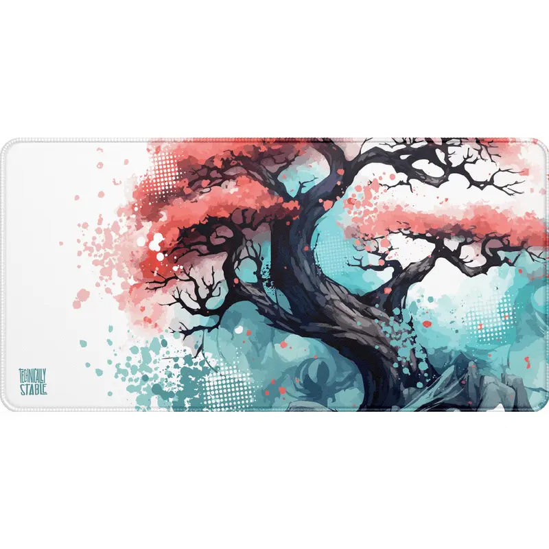 Bonsai Splatter Large 900 x 400mm - water resistant - premium quality Deskpad 2