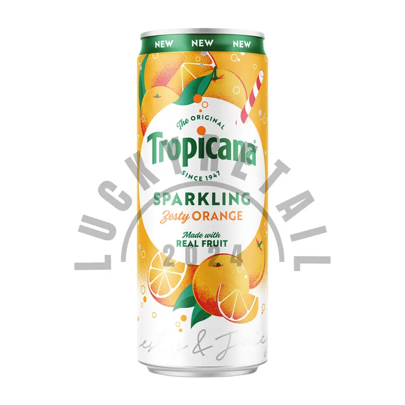 Tropicana Sparkling Real Fruit Juice Drinks 12 Pack (12 x 250ml) | Orange & Tropical Flavours | Refreshing Fruity Flavoured Beverage 3