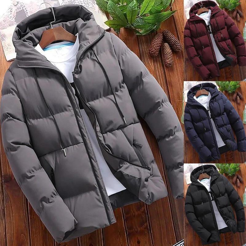 【2025】Fashion Parkas Men Winter Overcoat Men's Casual Jacket Warm Hooded Thick Puffer Coat Outwear Business Hombre Menswear Tops 6