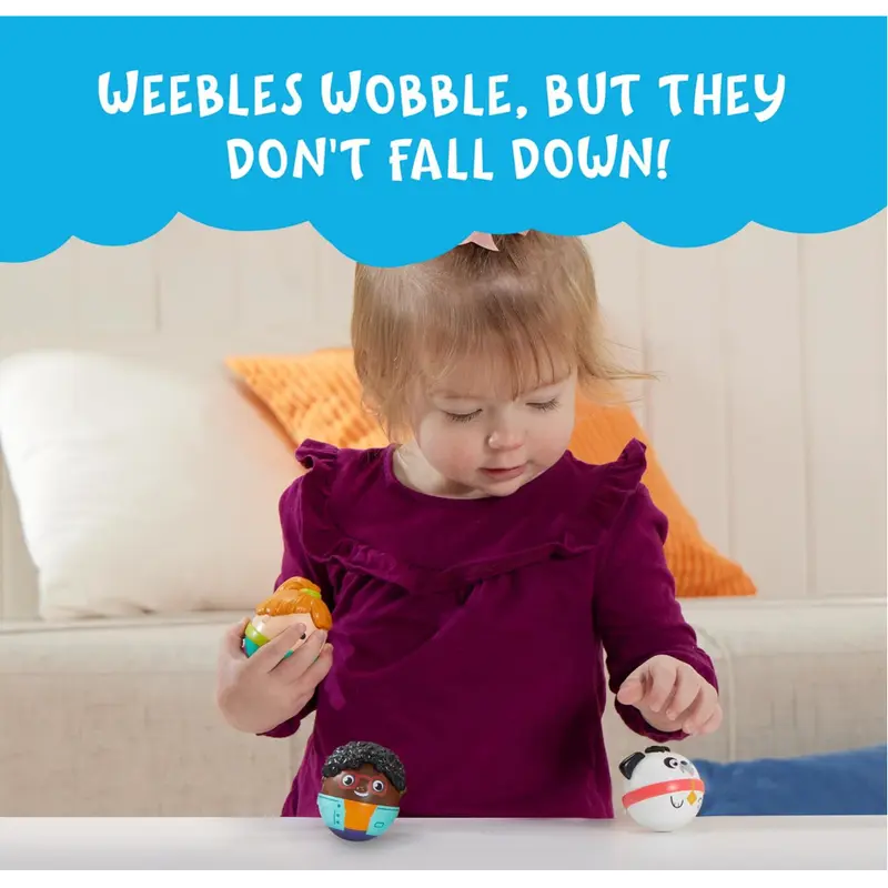 Playskool Weebles My Best Friends - Weeble Wobble Preschool Toy for Toddlers 4