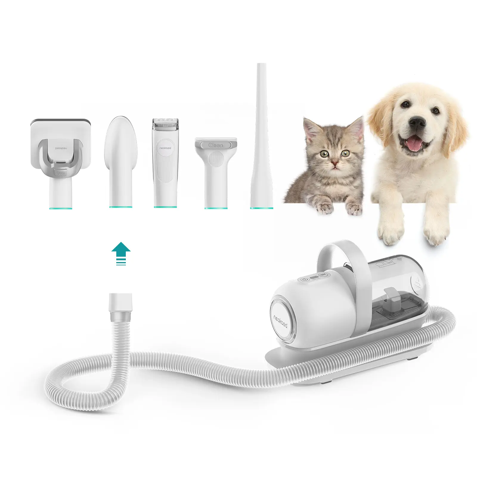 Neakasa P1 Pro Pet Grooming Vacuum with 9000Pa Suction and 5 Pro Tools for Dogs and Cats