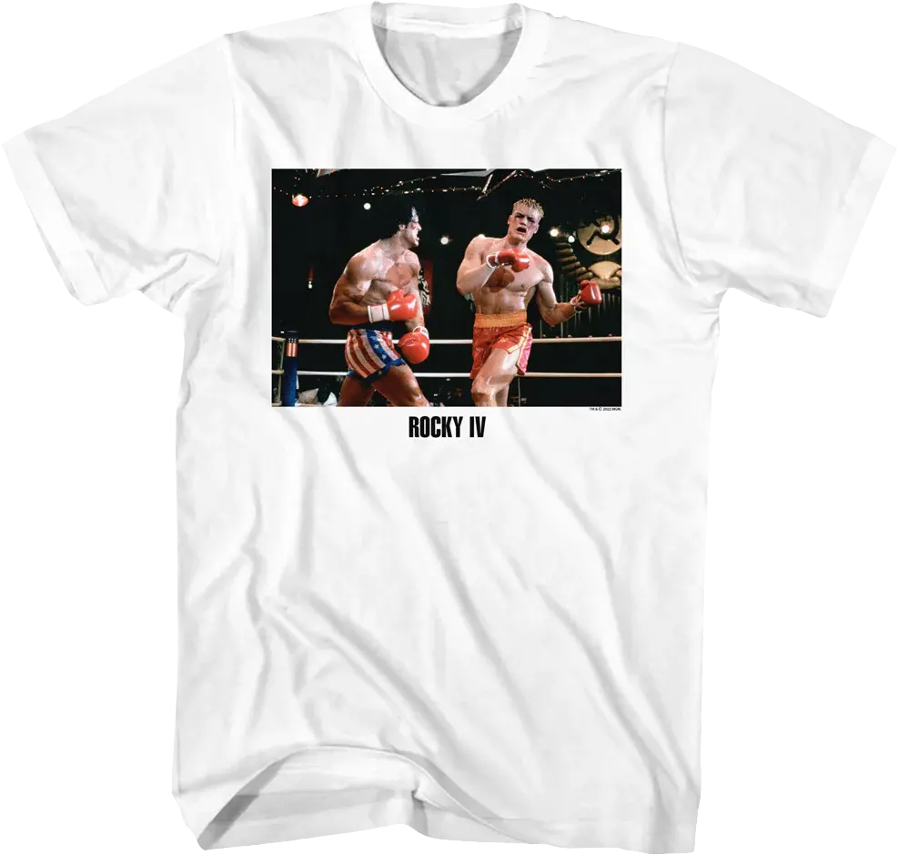Fighting Drago Photo Rocky IV T-Shirt