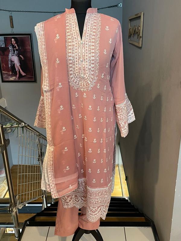 Chiffon suit, Pink 0